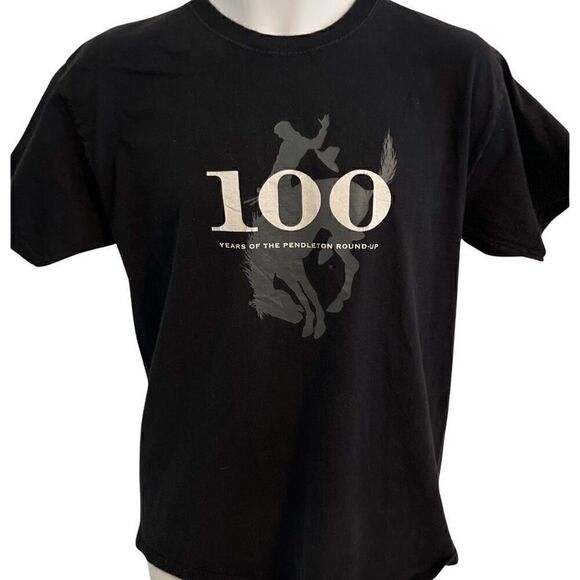 Gildan Pendleton Whiskey Black T-Shirt. Size Medium - Picture 2 of 6